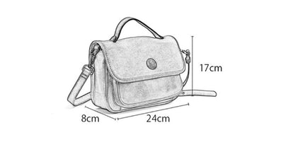 Bolso Bandolera de Cuero Genuino Premium - Diseño Minimalista Neutral - Image 11