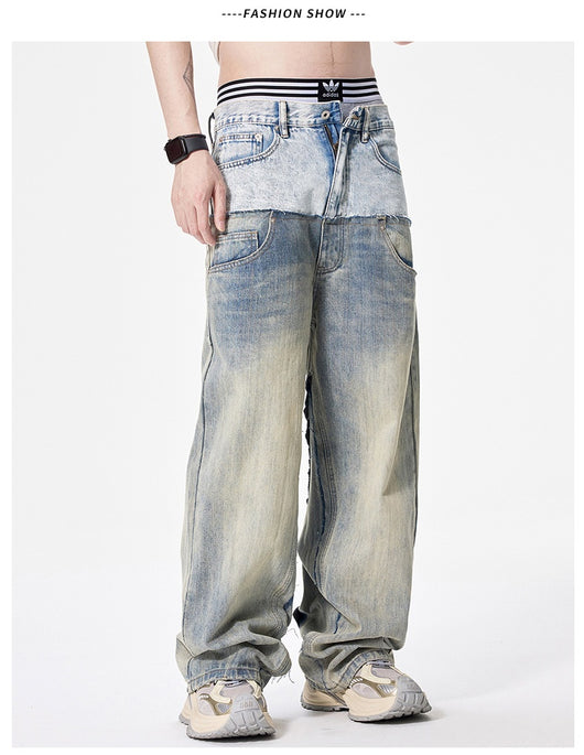 Pantalones Denim Rectos Oversize para Hombre - Image 18