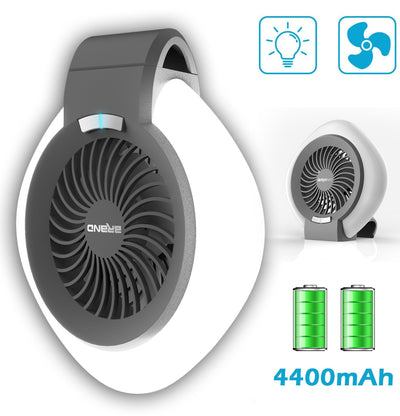 Lámpara LED Recargable 2 en 1 para Camping con Ventilador Portátil - Image 3