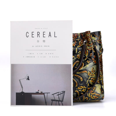 Bolsa Mensajera de Cuero Genuino con Relieve 3D para Mujer - Image 11