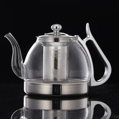 Hervidor de Vidrio con Acero Inoxidable para el Hogar