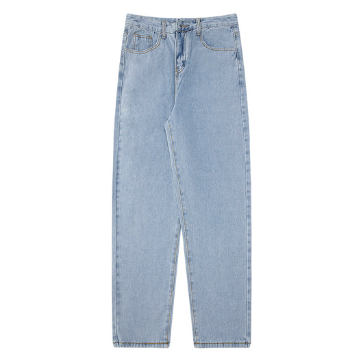 Pantalones Vaqueros Hombre Estilo Hong Kong Corte Recto Suelto Tendencia - Image 6