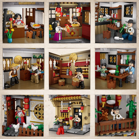 Casa de Té Miniatura Bao Zhilin - Juguete de Construcción con Pellets - Image 12