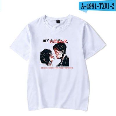 Playera Suelta My Chemical Romance para Hombre de Manga Corta - Image 8