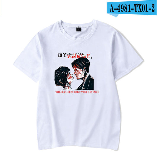 Playera Suelta My Chemical Romance para Hombre de Manga Corta - Image 8