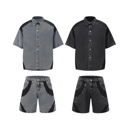 Traje de Mezclilla Vintage Personalizado Efecto Desgastado - Image 77