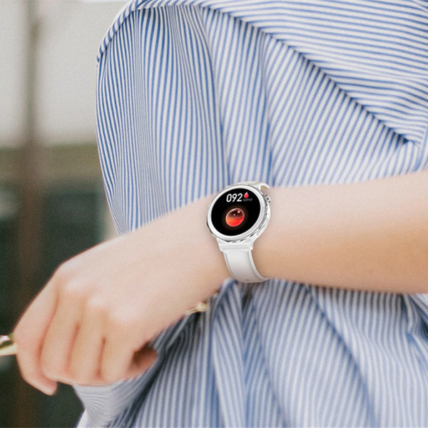 Anillo Inteligente Femenino con Llamadas Bluetooth, NFC y Monitor de Ciclo