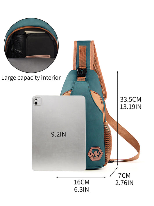 Bolsa Bandolera Crossbody Coreana Resistente - Mochila Pecho Casual - Image 22