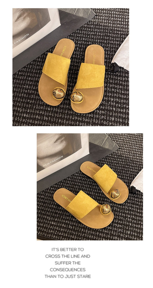Sandalias Planas Tipo Francés con Punta Abierta para Mujer - Image 14