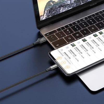 Cable 3 en 1 Carga Rápida - Lightning, Micro USB y USB-C Negro - Image 9