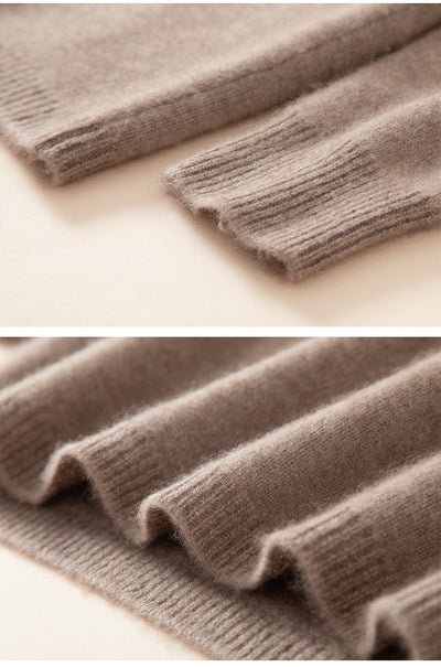Suéter Polo Cashmere Suelto de Manga Corta para Mujer - Image 19
