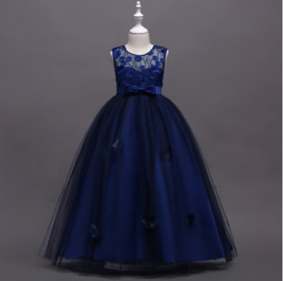 Vestido Elegante Infantil de Verano para Presentaciones de Piano - Image 6