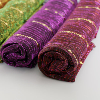 Pañuelo de Seda con Lentejuelas Brillantes para Mujer - Image 45