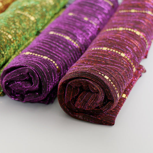 Pañuelo de Seda con Lentejuelas Brillantes para Mujer - Image 45