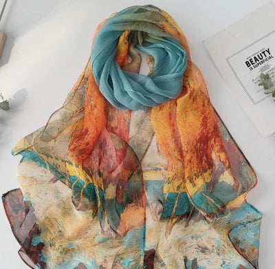 Pañuelo Playa Protección Solar Flor de Cerezo - Ligero y Suave para Mujer - Image 13