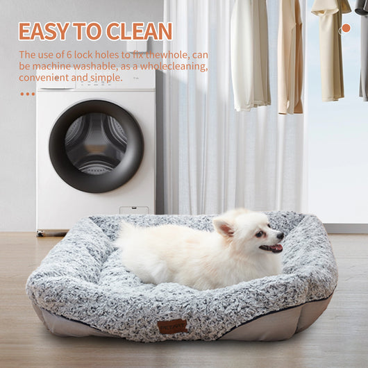 Cama Velvet Swirl para Perros Pequeños y Medianos con Cojín Removible y Efecto Calmante - Image 4