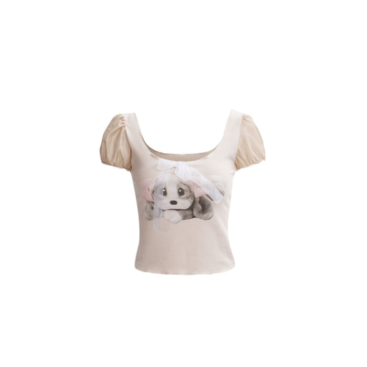 Blusa Cuadrada Y2g Hot Girl con Cuello Camisero y Estampado de Conejo - Image 3