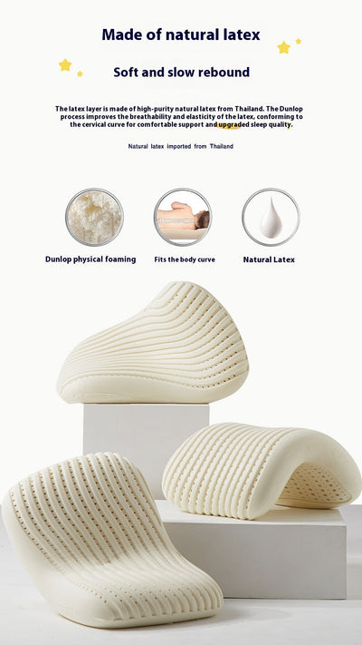 Almohada de Látex Natural con Rebote Sin Presión para Cuello - Image 9