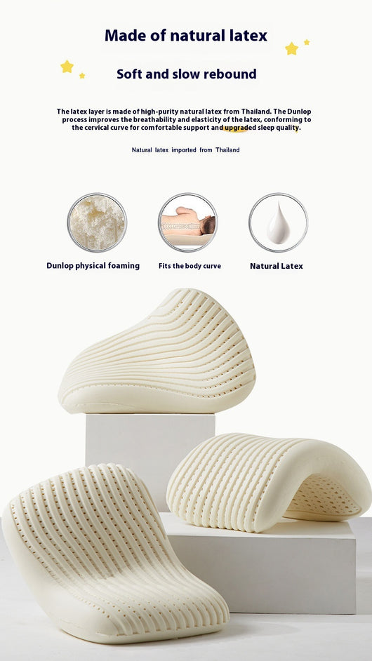 Almohada de Látex Natural con Rebote Sin Presión para Cuello - Image 9
