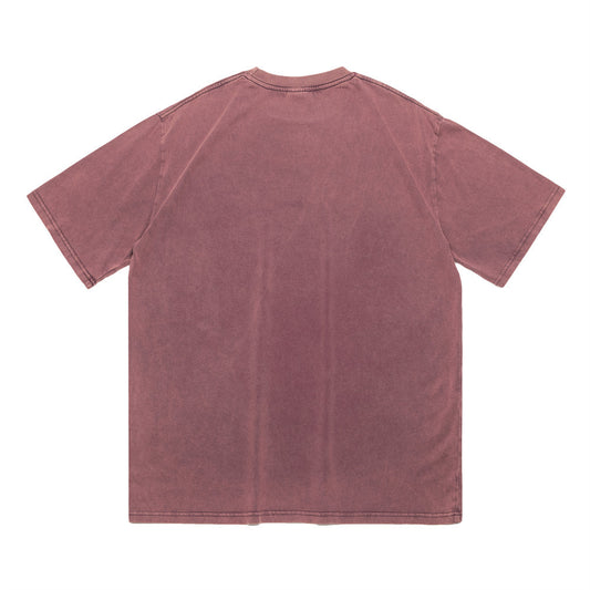 Camiseta Vintage Lavada Manga Corta para Hombre Verano - Image 2