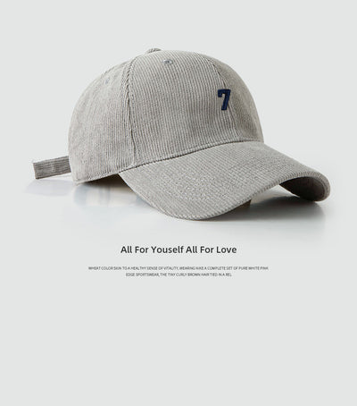 Gorra de Béisbol Pana Ancha Elegante y Versátil para Hombre - Image 18