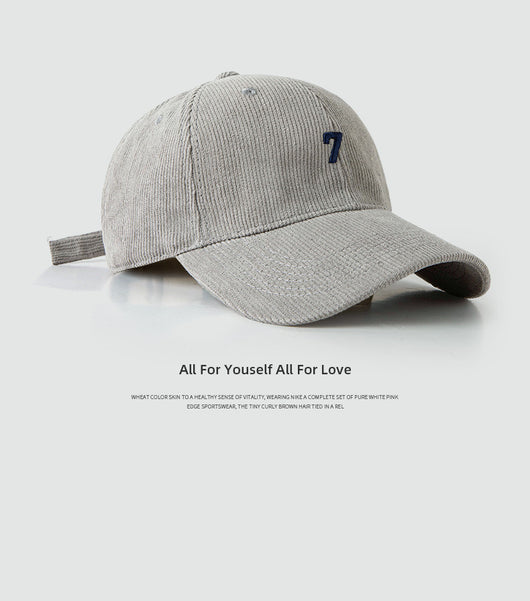 Gorra de Béisbol Pana Ancha Elegante y Versátil para Hombre - Image 18