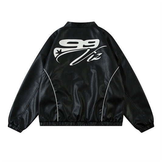 Chaqueta de Cuero para Hombre Estilo Rock Europeo y Americano - Diseño Motociclista - Image 2
