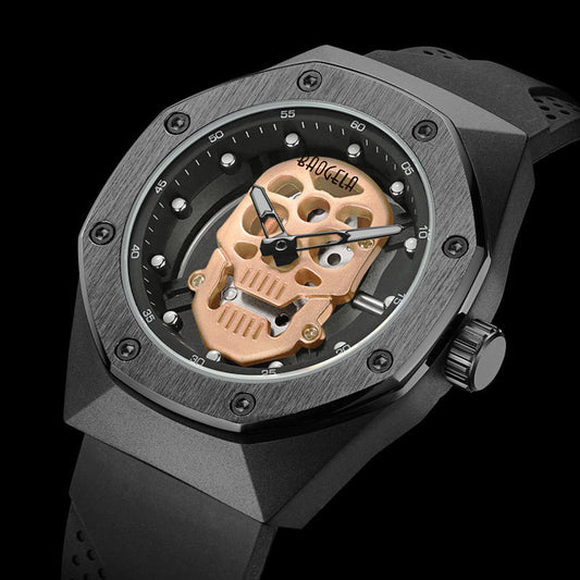 Reloj Deportivo Calavera para Hombre - Resistente al Agua con Luz Nocturna - Image 2