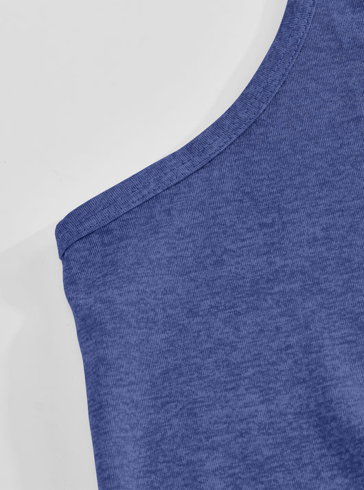 Camiseta Deportiva Hombre Sin Mangas Ajuste I-Strap Colores Sólidos - Image 32