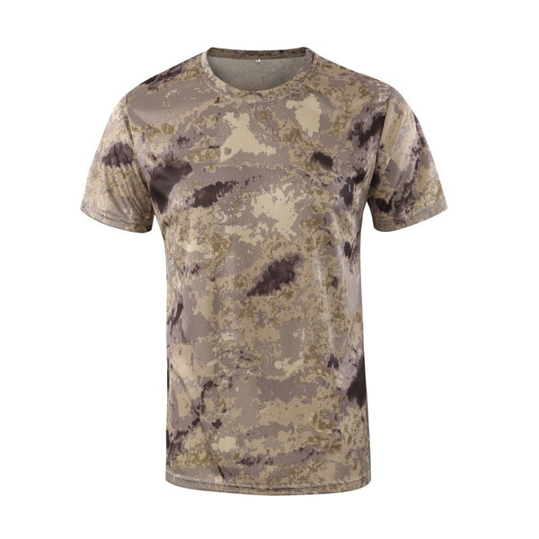 Playera Holgada de Malla con Cuello Redondo y Estampado de Manga Corta - Image 3