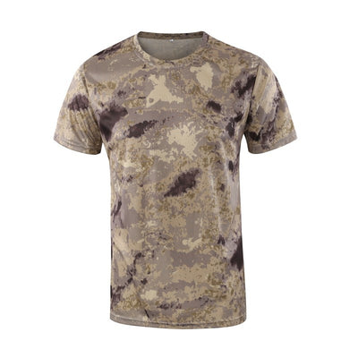 Playera Holgada de Malla con Cuello Redondo y Estampado de Manga Corta - Image 3