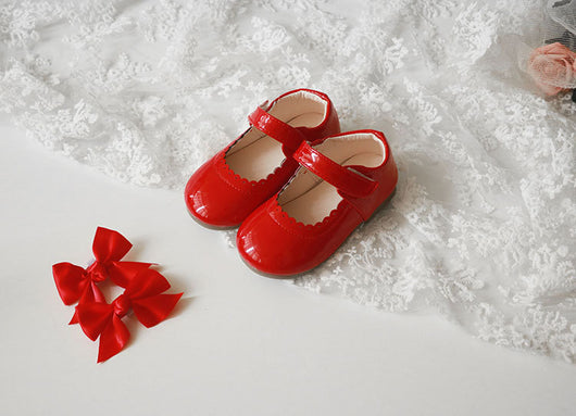 Zapatos de Tacón Bajo para Niñas con Moño - Cuero Elegante Primavera Otoño - Image 16