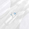 Sterling Plateado Niche Haze Azul Starry Sky Glazed Leaf Necklace Leaf ring