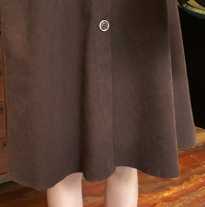 Conjunto de Dos Piezas: Vestido Camisero Cuadriculado Manga Larga Ajustado - Image 8