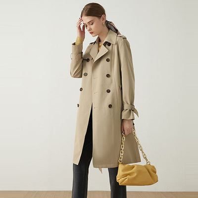 Chaqueta Cortavientos Casual para Mujer - Largo Medio