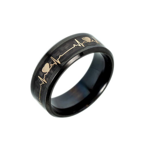 Anillo de Pareja Fibra de Carbono con Luz Luminosa - Image 9
