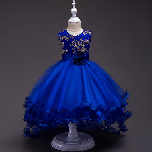 Vestido de Princesa Floral para Niña con Lentejuelas y Bordados - Image 13