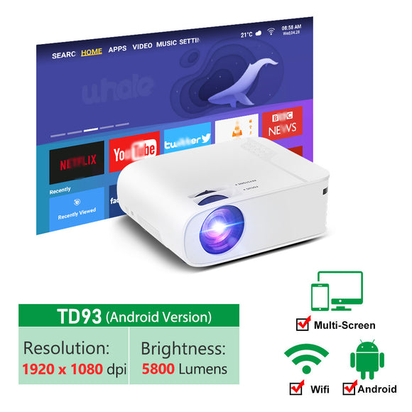 Proyector Portátil HD Inalámbrico para Móvil