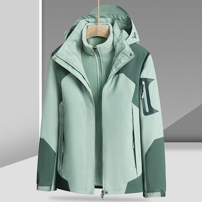 Chaqueta 3 en 1 Impermeable y Rompevientos con Forro Removible de Felpa - Image 2