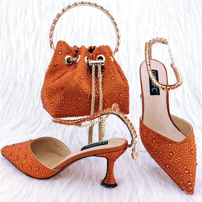 Juego de Bolsas para Zapatos con Sandalia Punta Abierta y Asa de Diamante - Image 4