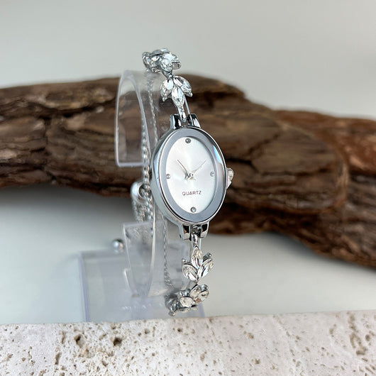 Reloj Pulsera Ovalado de Lujo Retro - Cuarzo de Alta Gama para Mujer - Image 13