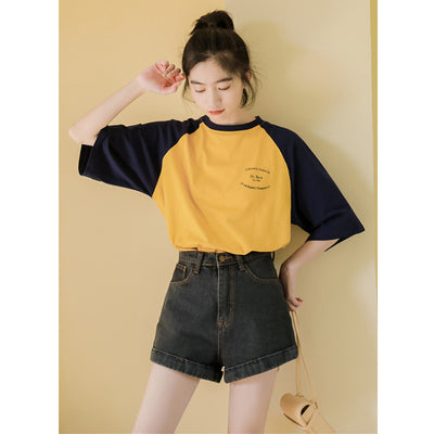 Blusa Suelta de Contraste para Mujer - Diseño Exclusivo Verano - Image 2