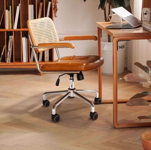 Silla de Oficina Retro en Ratán Sintético - Image 16