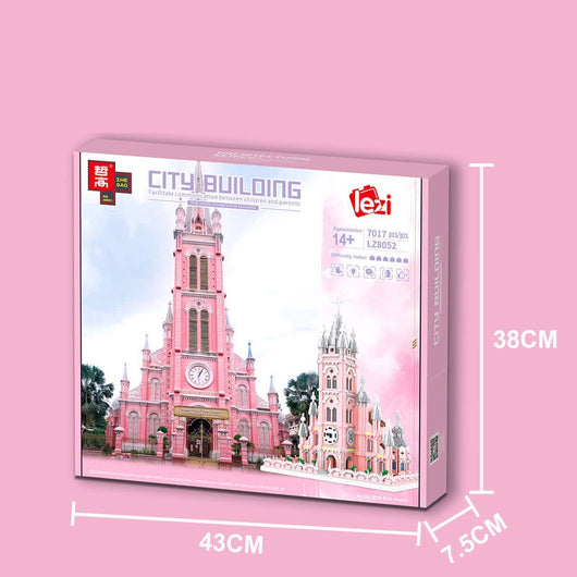 Bloques de Construcción Iglesia Roja - Juguete Educativo Descompresivo - Image 2