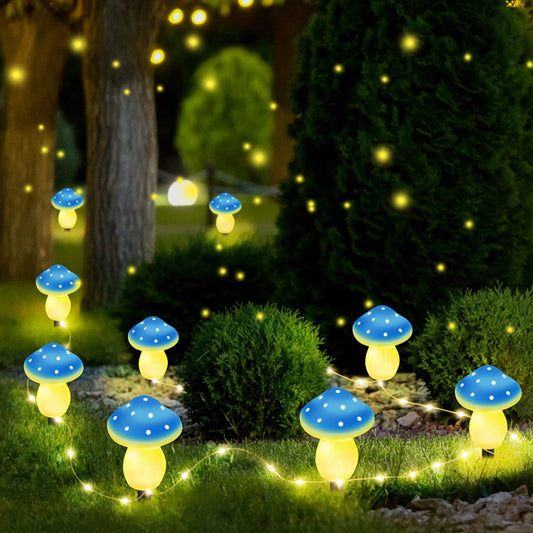 Luz Solar Decorativa Champiñón para Jardín - Iluminación Exterior Multicolor Impermeable - Image 2