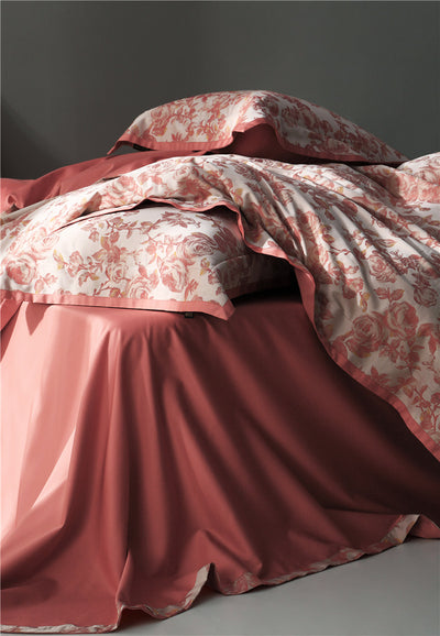 Juego de Cama Jacquard Algodón Puro Estilo Retro Americano 4 Piezas - Image 38