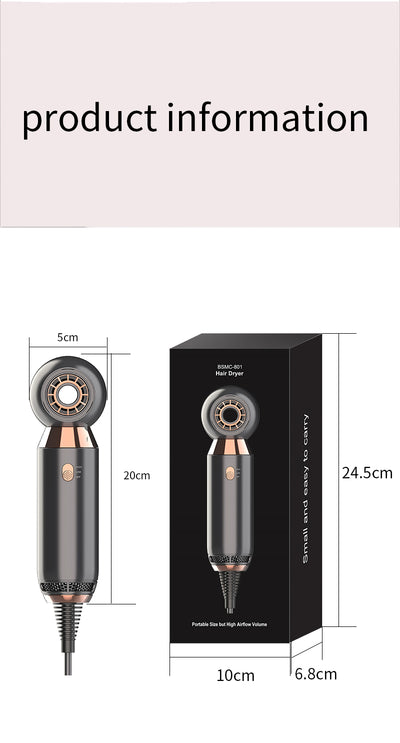 Secador de Cabello Iónico 800W con 2 Velocidades - Profesional Portátil - Image 8
