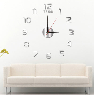 Reloj de Pared Silencioso con Luz Nocturna y Adhesivos Decorativos - Image 2