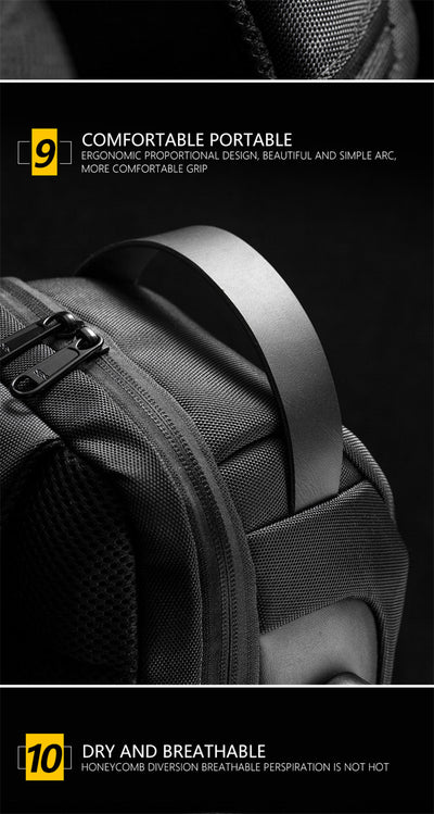 Bolsa Cruzada Antirrobo para Hombre - Mochila Mensajero de Seguridad - Image 21