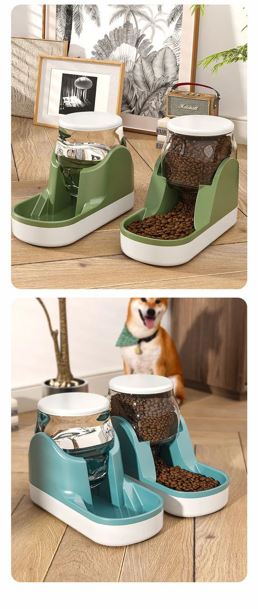 Fuente de Agua y Comedero Automático para Mascotas - Dispensador de Alimento Seco de Gran Capacidad - Image 22